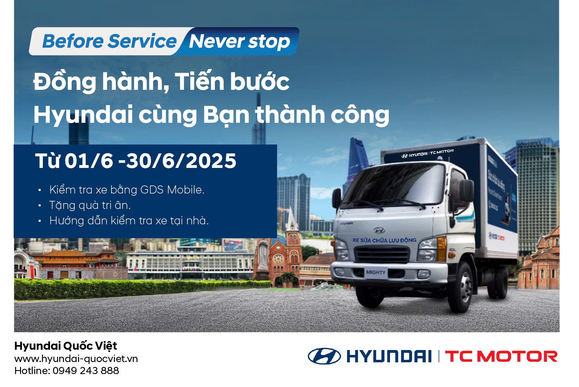 Before Service “Before Service” – Hyundai Quốc Việt Cần Thơ